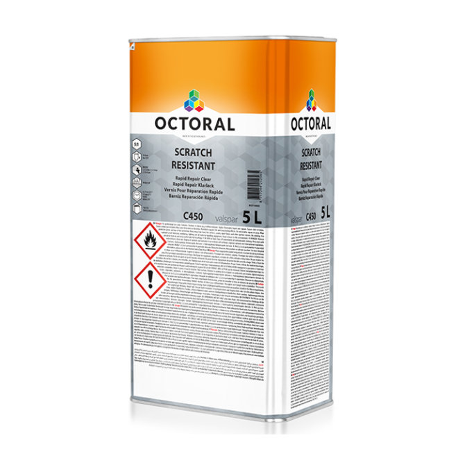 Octoral C450 scratch resistant rapid repair clear